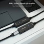 Nanocable 10.01.1312 Cable USB Tipo-C 3.2 Macho-Hembra con Amplificador, Prolongador Activo 10m Negro